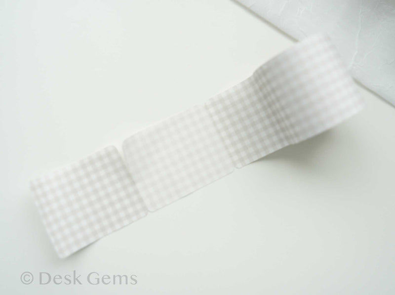 Papier Platz Sticky Note Roll - Check - Brown