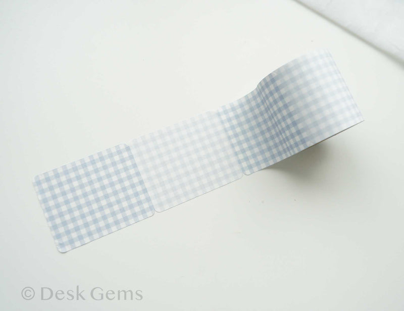 Papier Platz Sticky Note Roll - Check - Blue