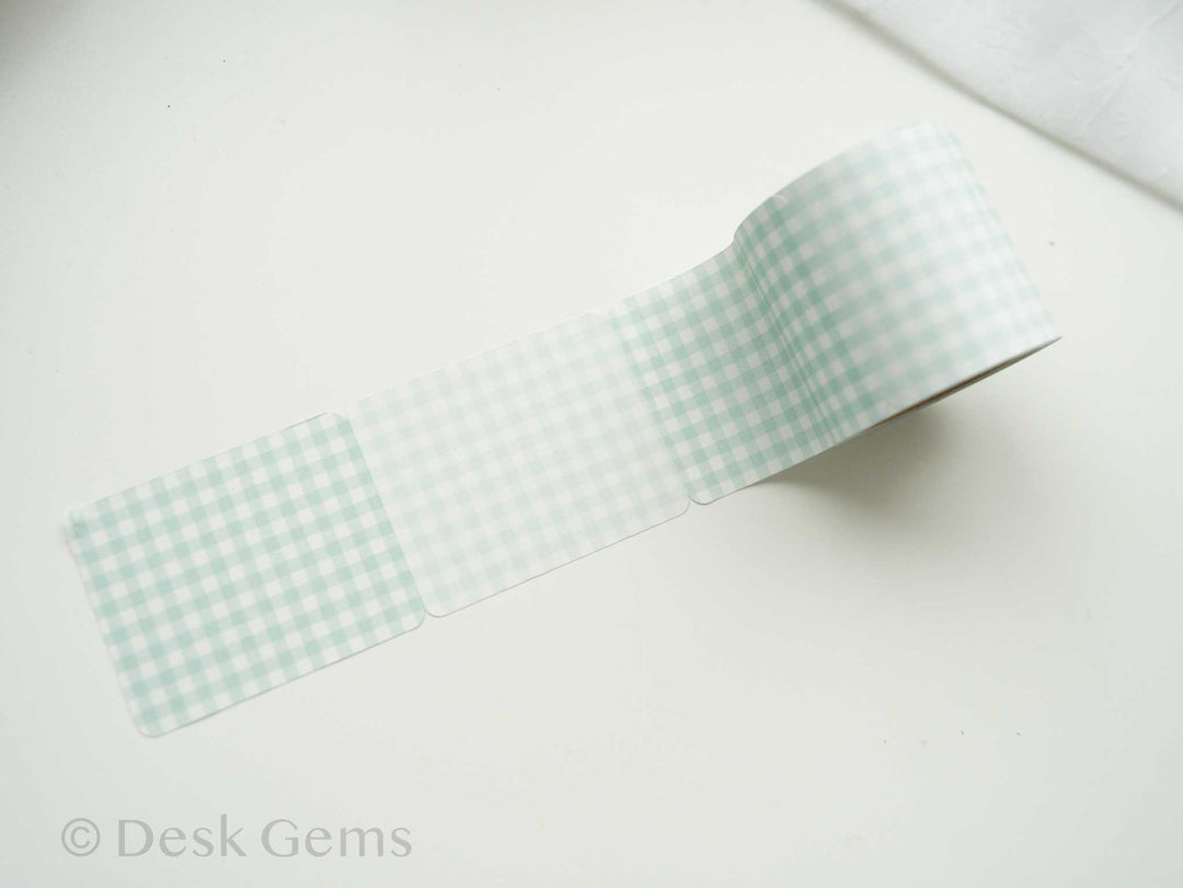 Papier Platz Sticky Note Roll - Check - Green