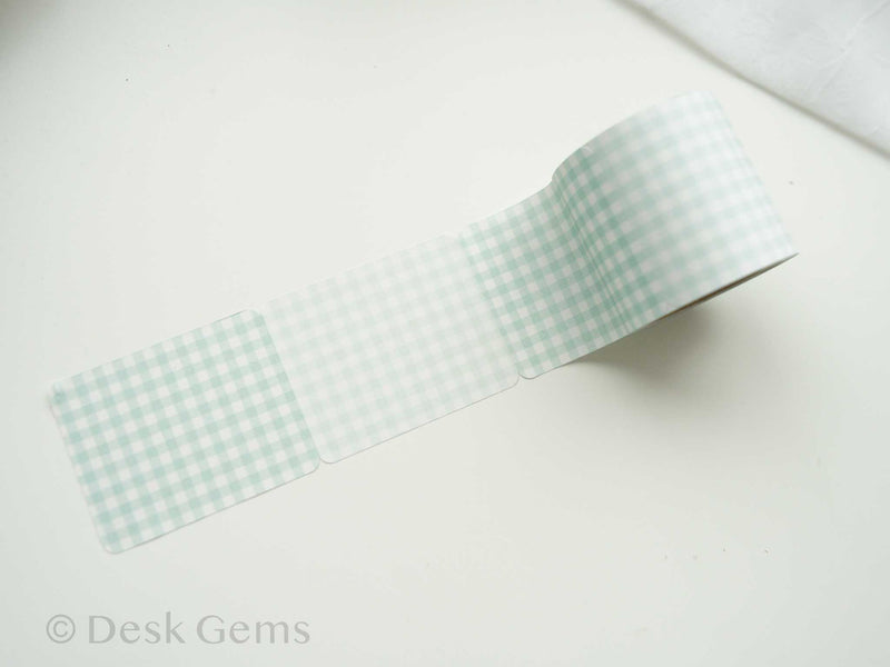 Papier Platz Sticky Note Roll - Check - Green