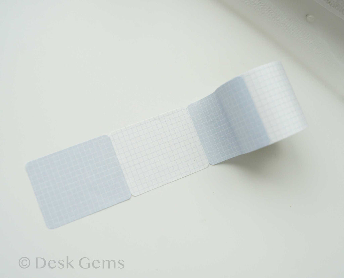 Papier Platz Sticky Note Roll - Grid - Blue