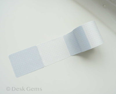 Papier Platz Sticky Note Roll - Grid - Blue
