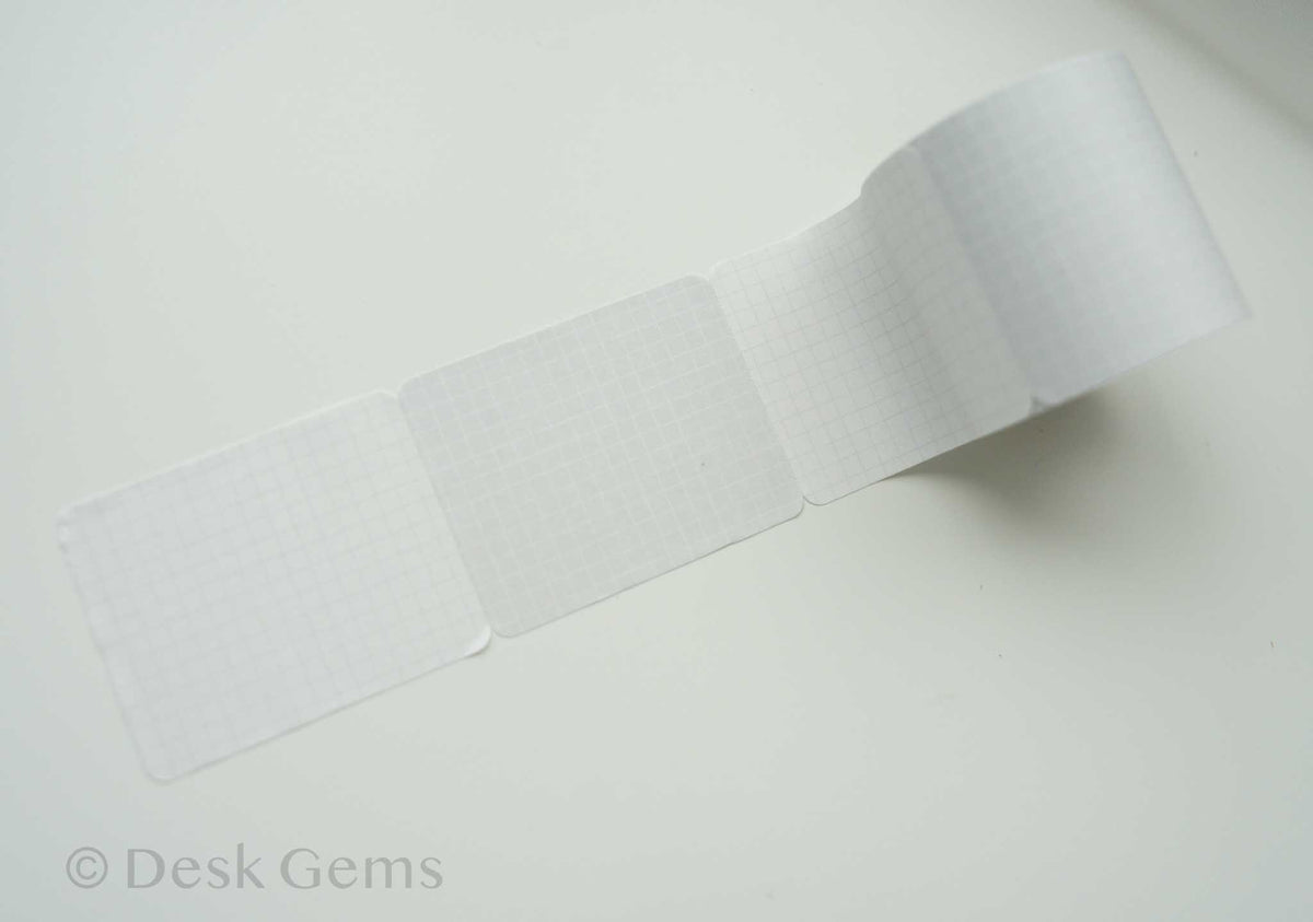 Papier Platz Sticky Note Roll - Grid - Gray