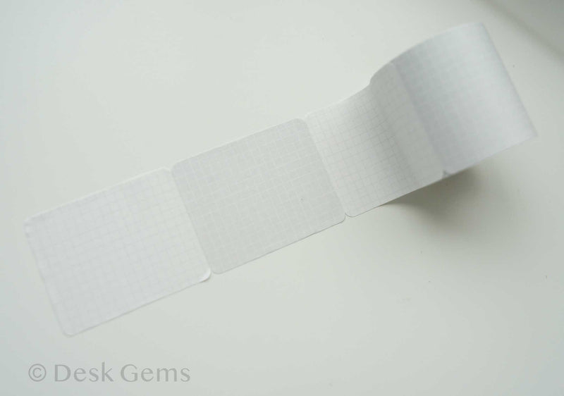 Papier Platz Sticky Note Roll - Grid - Gray