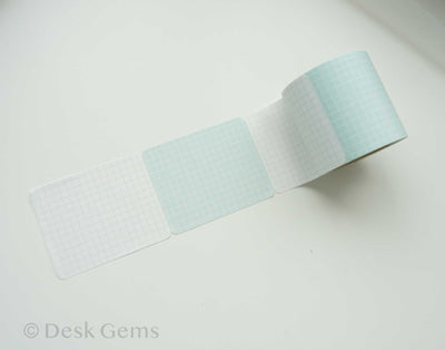 Papier Platz Sticky Note Roll - Grid - Green