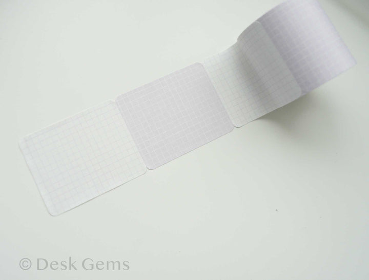 Papier Platz Sticky Note Roll - Grid - Purple