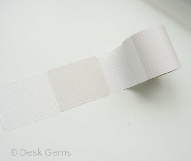 Papier Platz Sticky Note Roll - Grid Brown