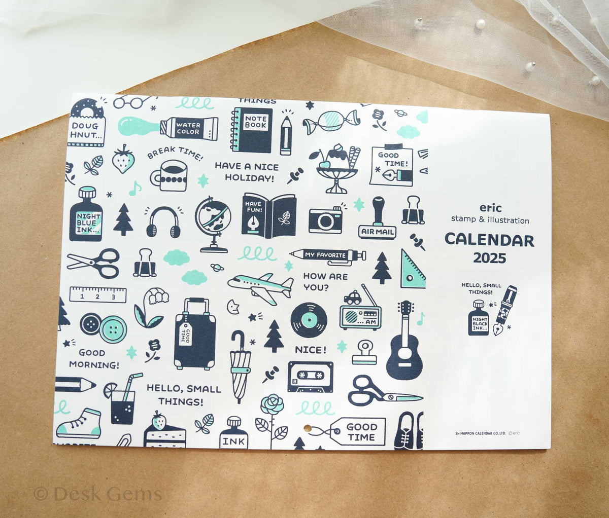 Eric Small Things x Shinnippon Wall Calendar 2025