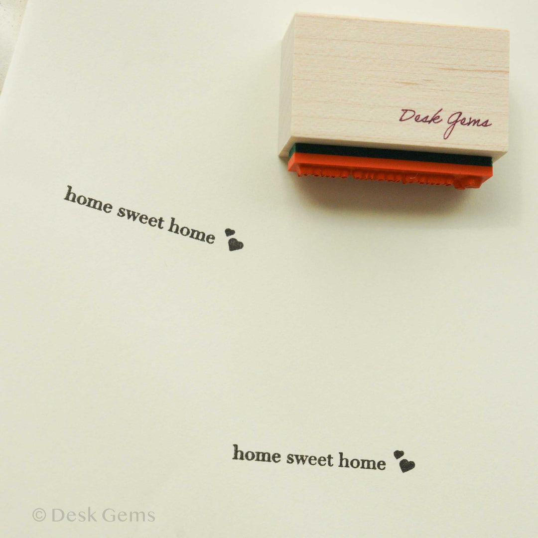 Desk Gems Studio Original Stamps - Heartwarming Messages (Rubber) - home sweet home