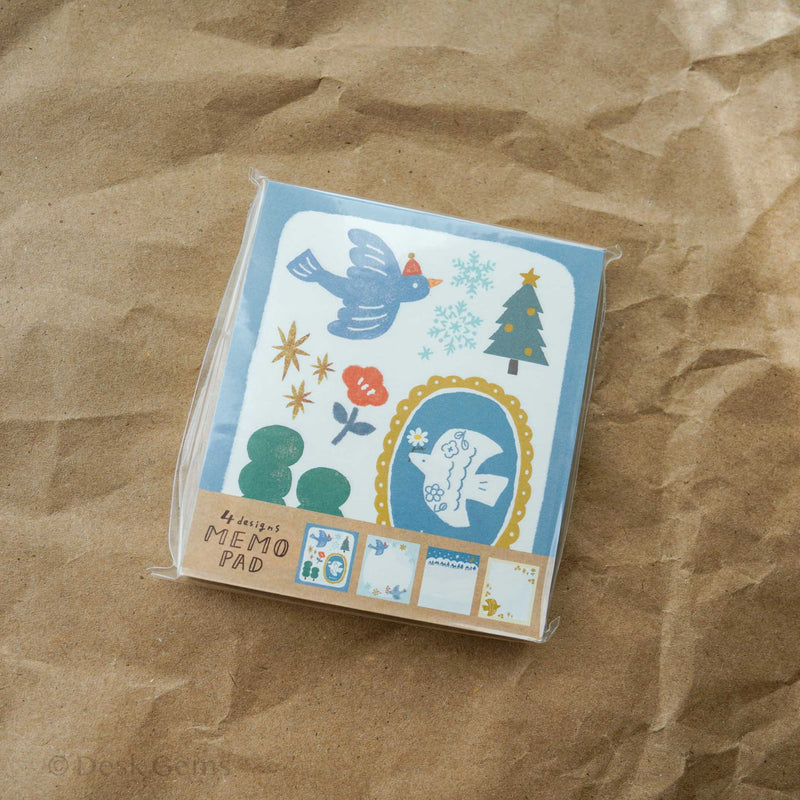 Furukawa Paper Winter Edition Memo Pad - Bird