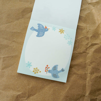 Furukawa Paper Winter Edition Memo Pad - Bird