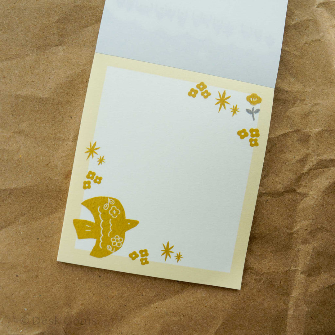 Furukawa Paper Winter Edition Memo Pad - Bird