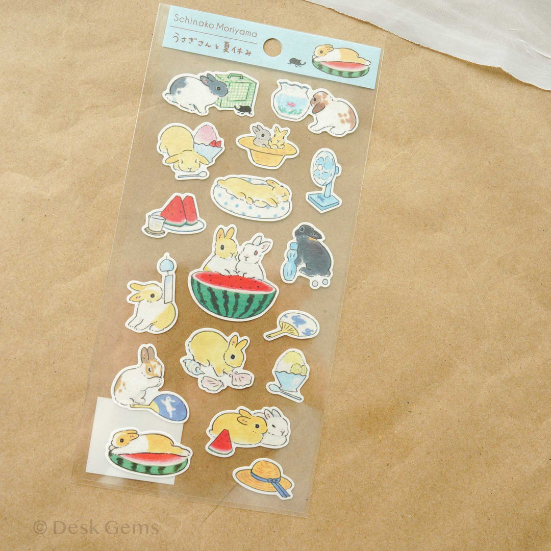 Shinako Moriyama Original Sticker - Bunny and Summer Break