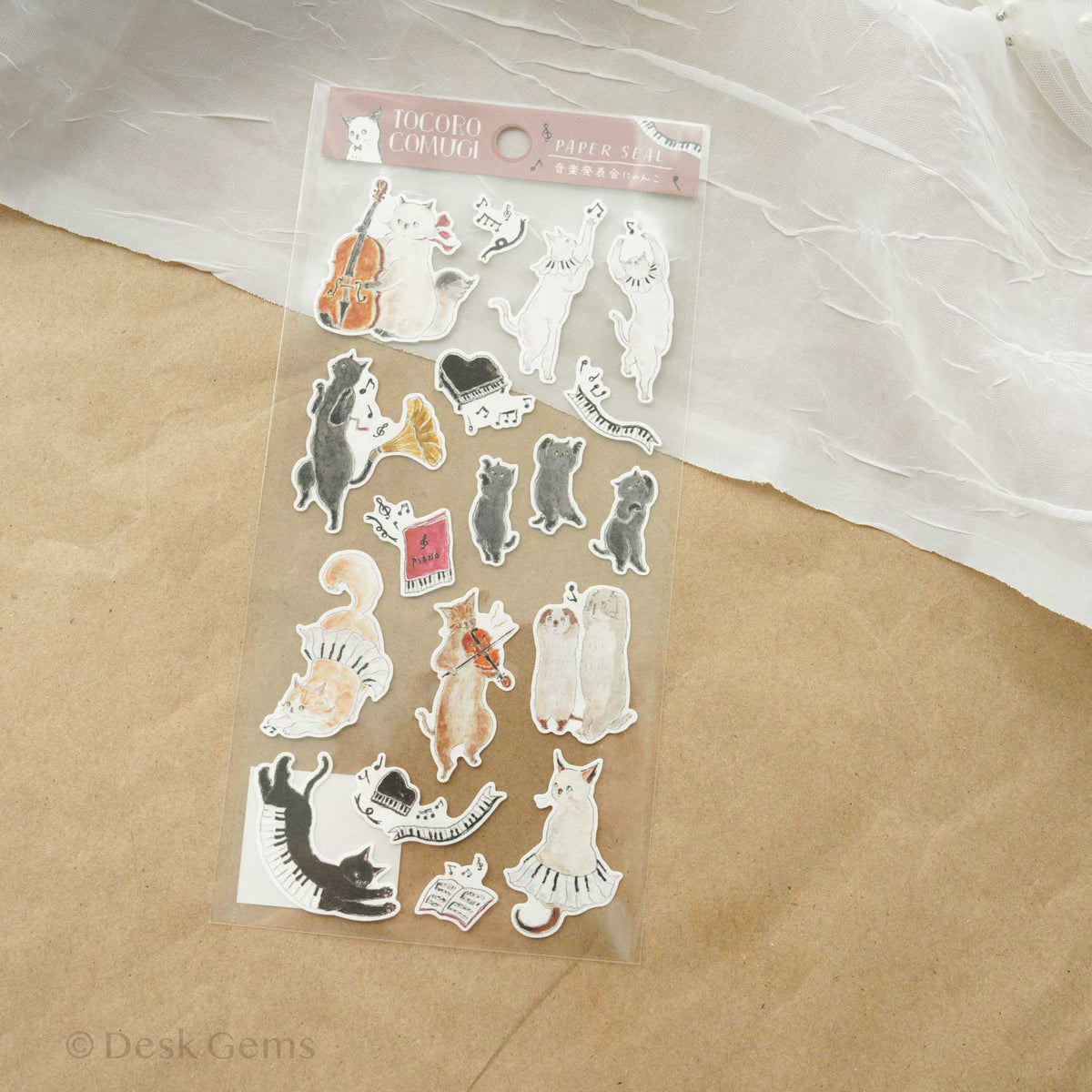 Tocoro Comugi Original Sticker - Cat and Concert