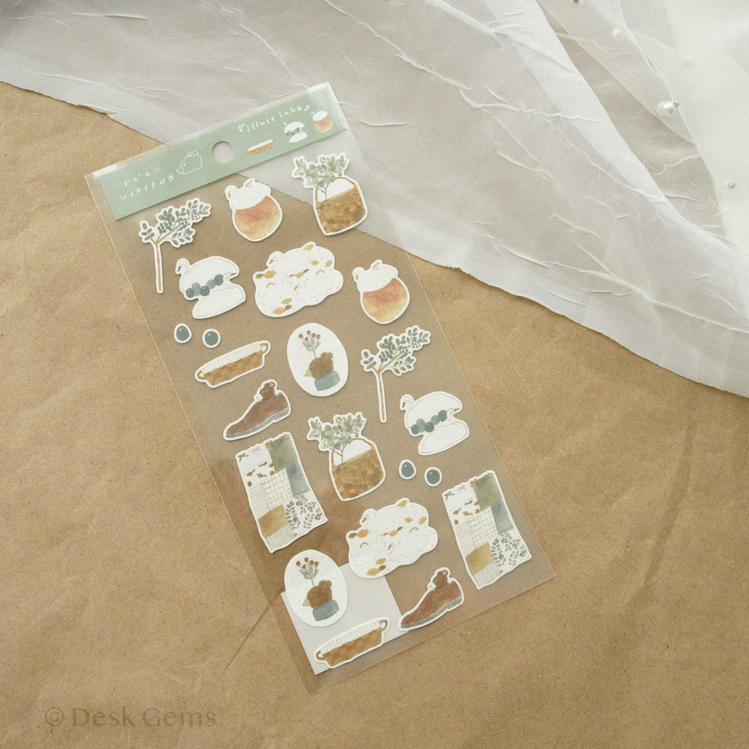 Tobimatsu Shoichiro Original Sticker - Swan and Bear