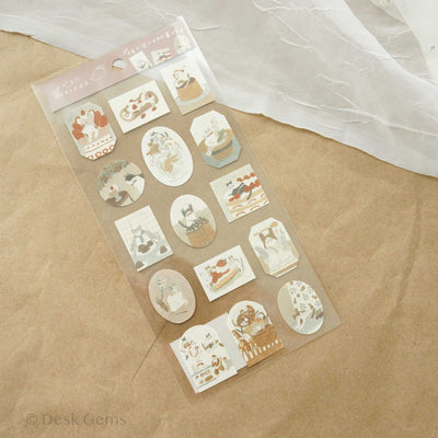 Tobimatsu Shoichiro Original Sticker - Foodie Cats