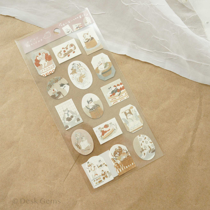 Tobimatsu Shoichiro Original Sticker - Foodie Cats