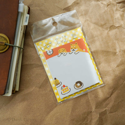 Furukawa Paper Sticky Note - Dog and Dessert