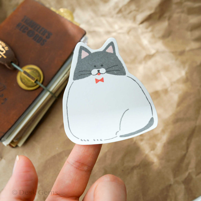 Furukawa Paper Die Cut Sticky Note - Cat