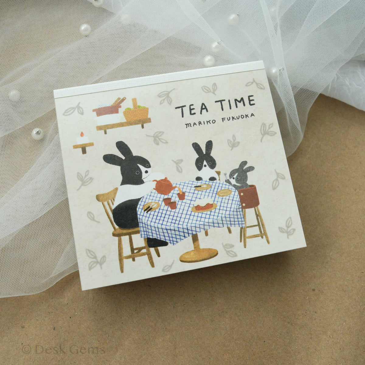 Cozyca X Mariko Fukoka Block Memo Pad - Tea Time