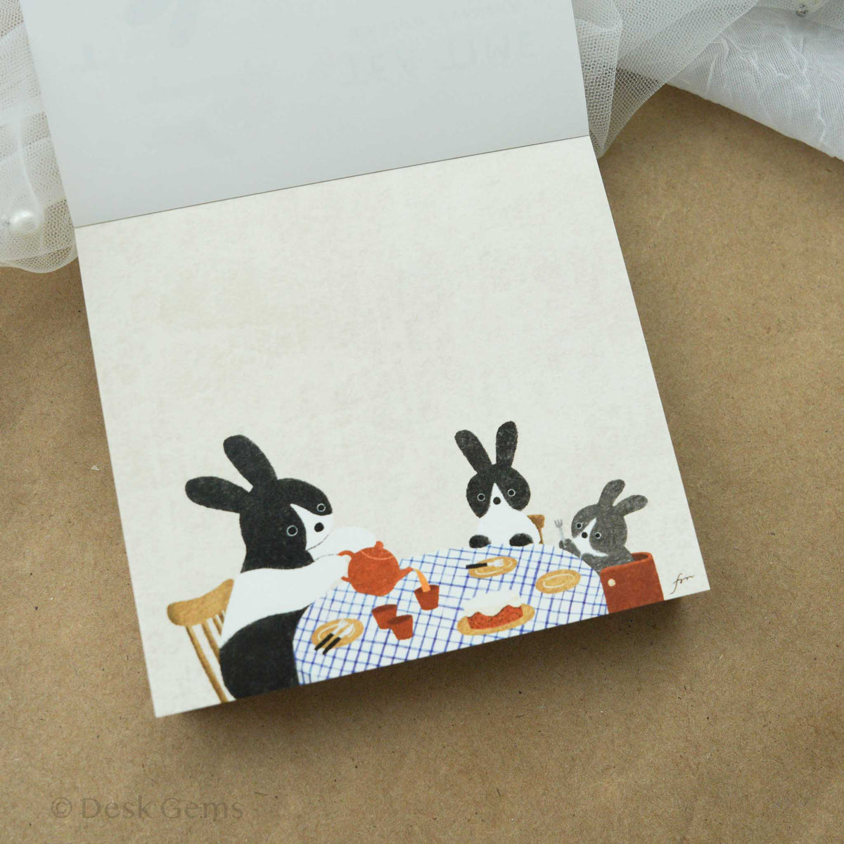 Cozyca X Mariko Fukoka Block Memo Pad - Tea Time