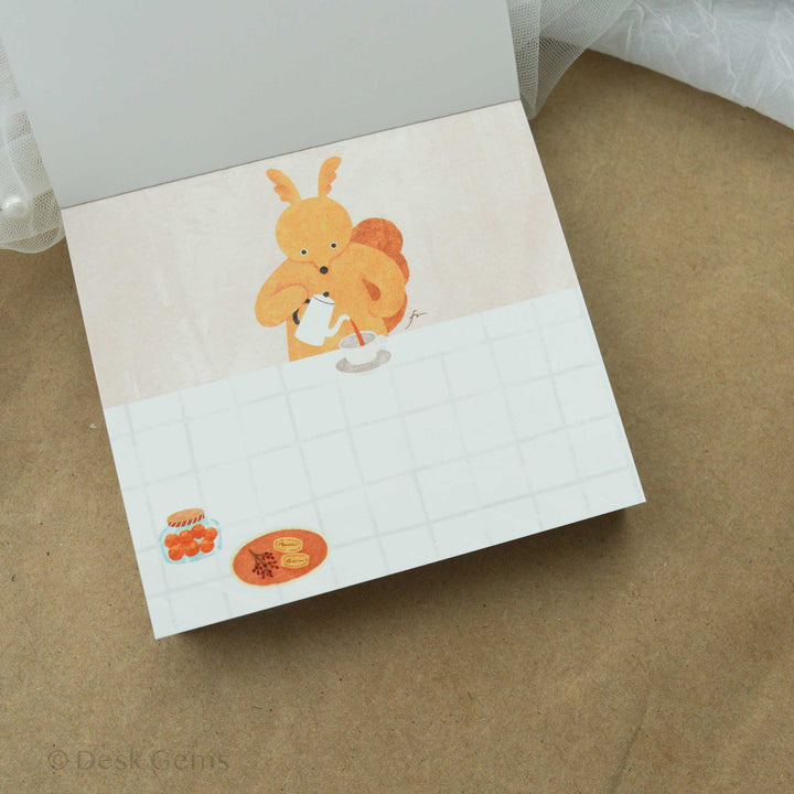 Cozyca X Mariko Fukoka Block Memo Pad - Tea Time