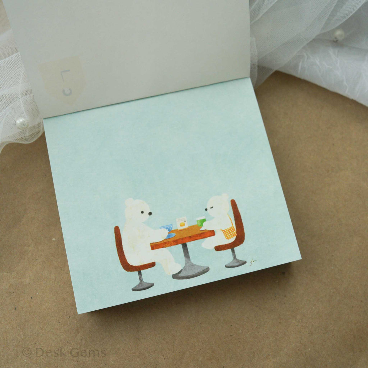 Cozyca X Mariko Fukoka Block Memo Pad - Tea Time