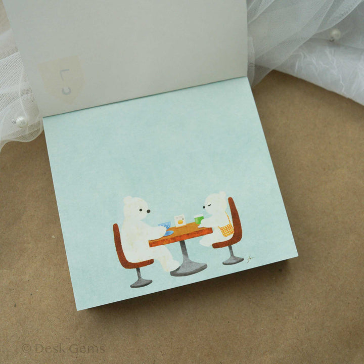 Cozyca X Mariko Fukoka Block Memo Pad - Tea Time