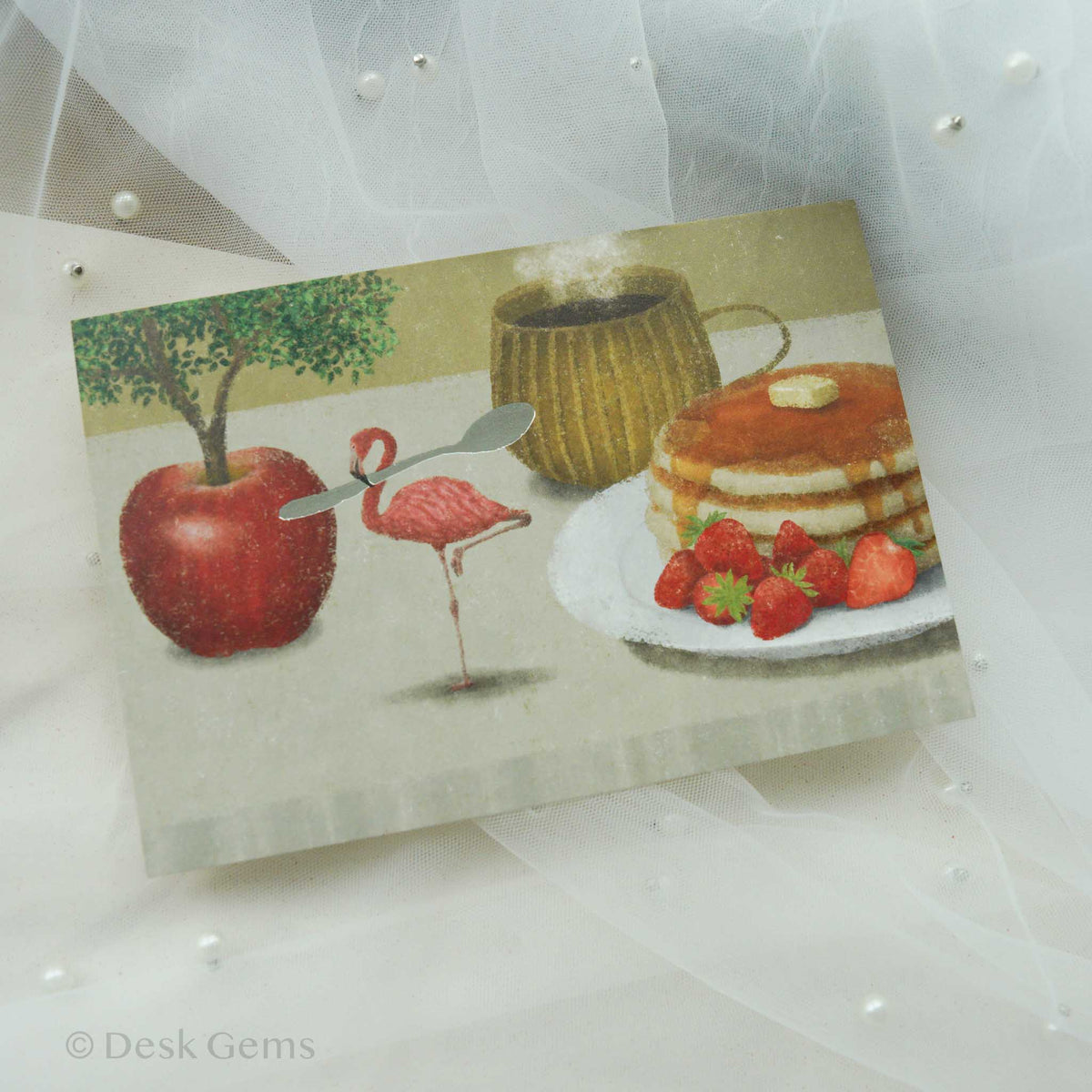 Cozyca X Akira Kusaka Foiled Postcard - Tea Party