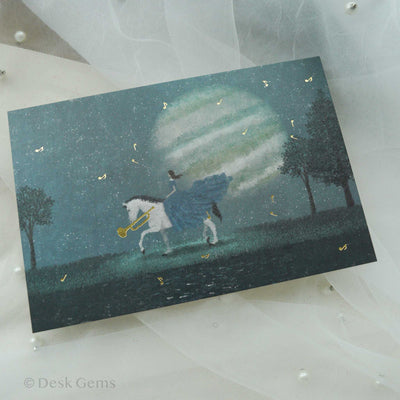 Cozyca X Akira Kusaka Foiled Postcard - Journey of Melody
