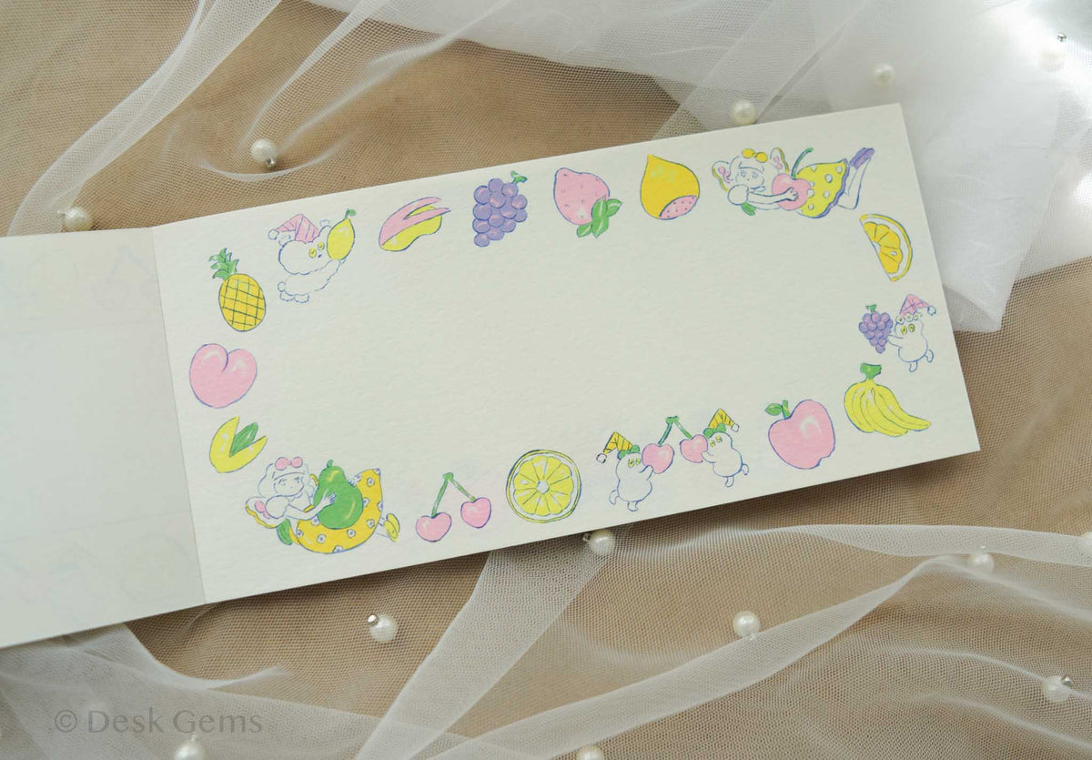 Cozyca x Heisuke Kitazawa Letter Pad - Fruits