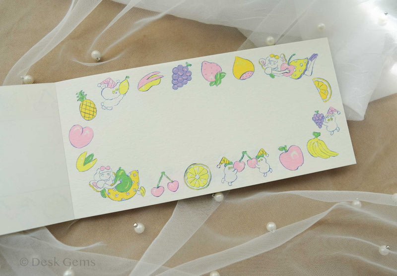 Cozyca x Heisuke Kitazawa Letter Pad - Fruits
