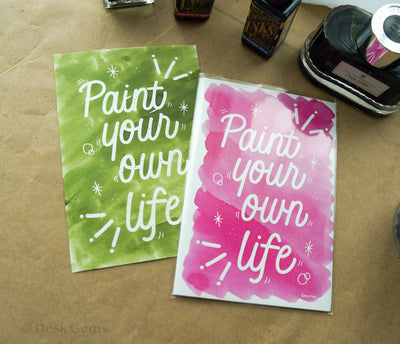 Nouto x Bechori Ink Postcard - Paint Your Own Life