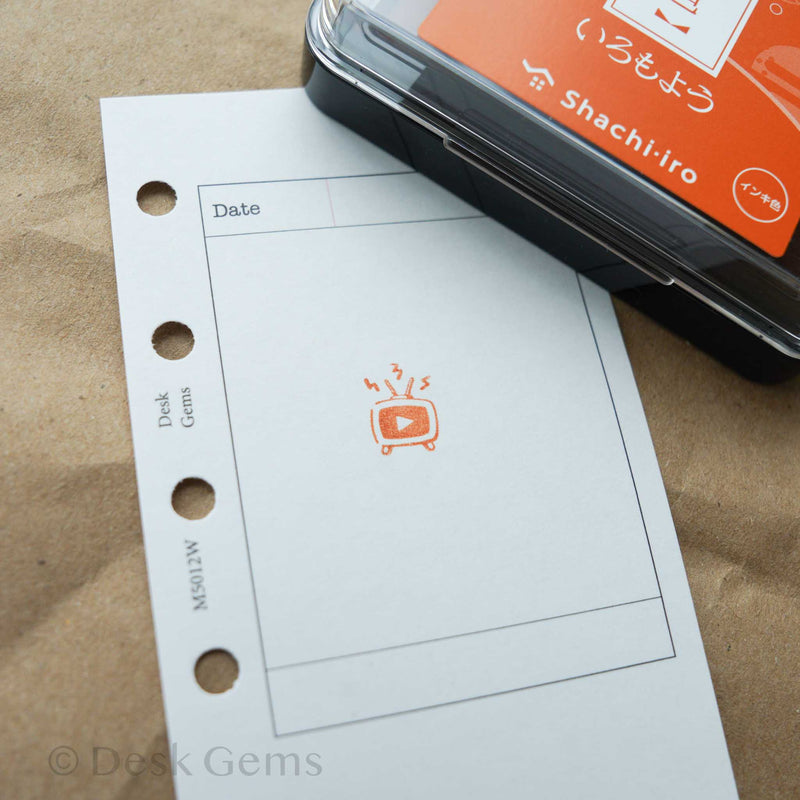 Shachihata Iromoyo Oil-Based Ink Pad (2025 New Colors) - Amber