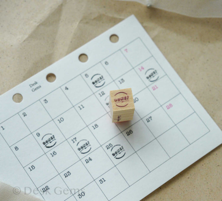 Desk Gems Original Stamp - "Done"