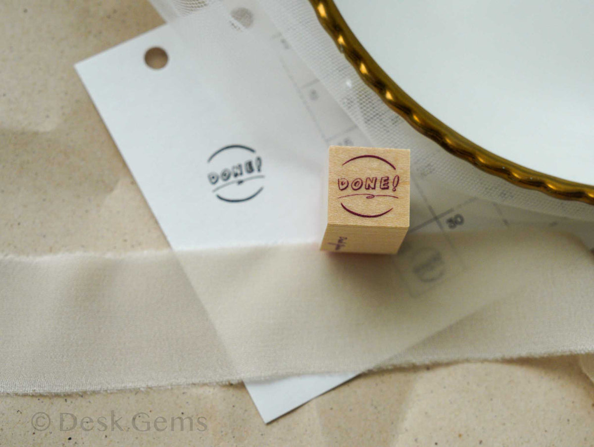 Desk Gems Original Stamp - "Done"