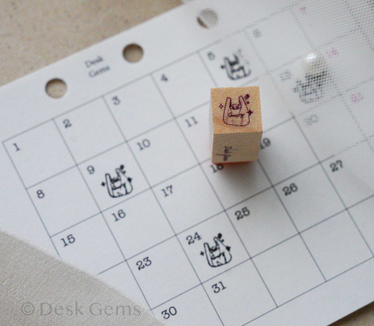 Desk Gems Original The Mini Icon Stamps Vol.2 - Grocery
