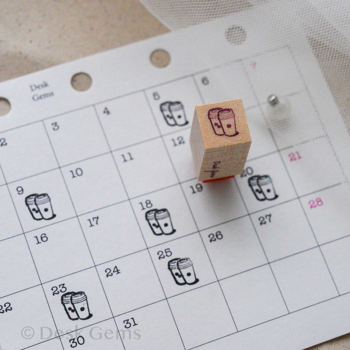 Desk Gems Original The Mini Icon Stamps Vol.2 - Double Coffee