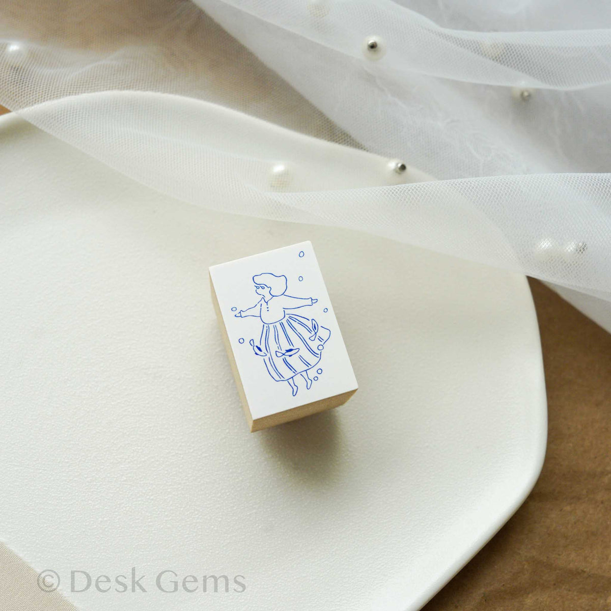 Ivy Snow Original Stamp - Ocean