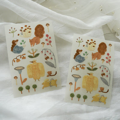 Ivy Snow Transfer Stickers - Blooming
