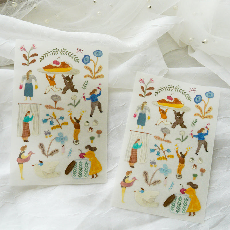 Ivy Snow Transfer Stickers - A Lovely Day