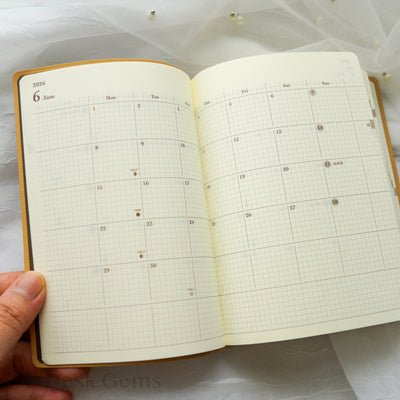 Midori Hibino 2026 Planner - One Day Two Page