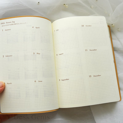 Midori Hibino 2026 Planner - One Day Two Page