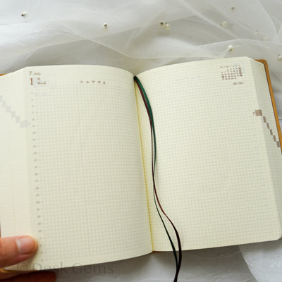 Midori Hibino 2026 Planner - One Day Two Page