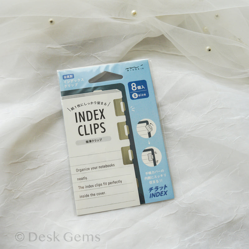 Chiratto Small Index Clips - Silver