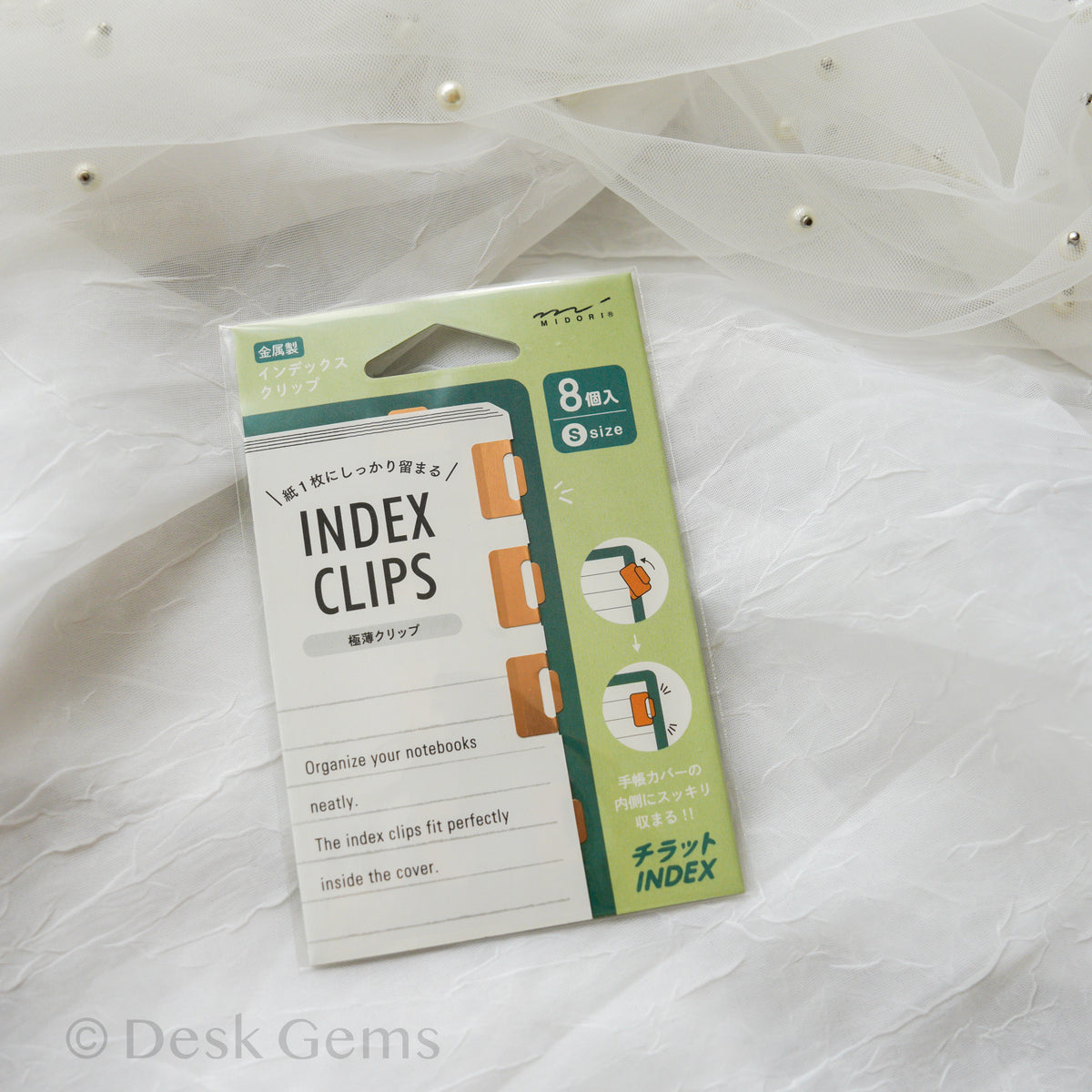Chiratto Small Index Clips - Gold