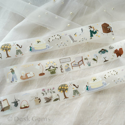 Ivy Snow Matte PET Tape - Lemon Tree