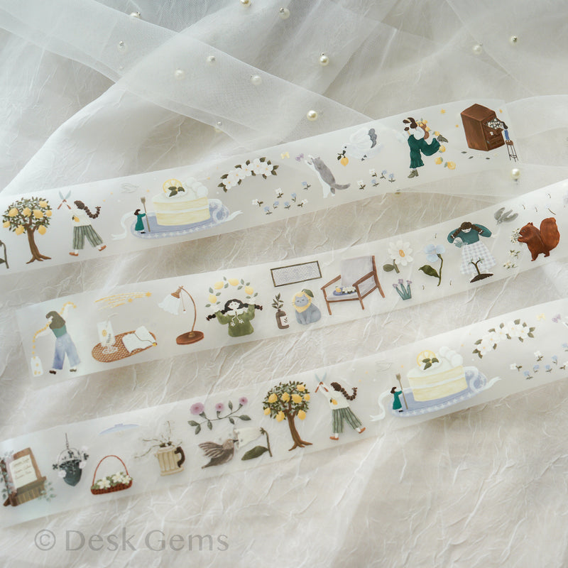 Ivy Snow Matte PET Tape - Lemon Tree