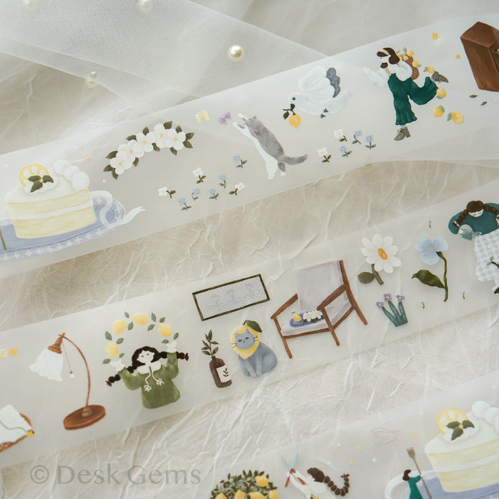 Ivy Snow Matte PET Tape - Lemon Tree