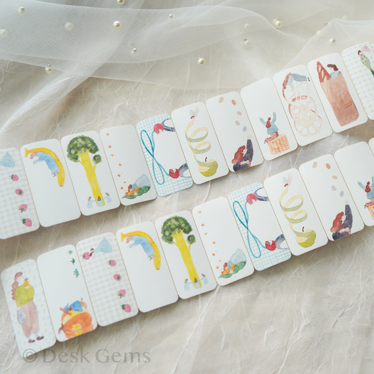 Ivy Snow Memo Sticker Roll - Farmer&